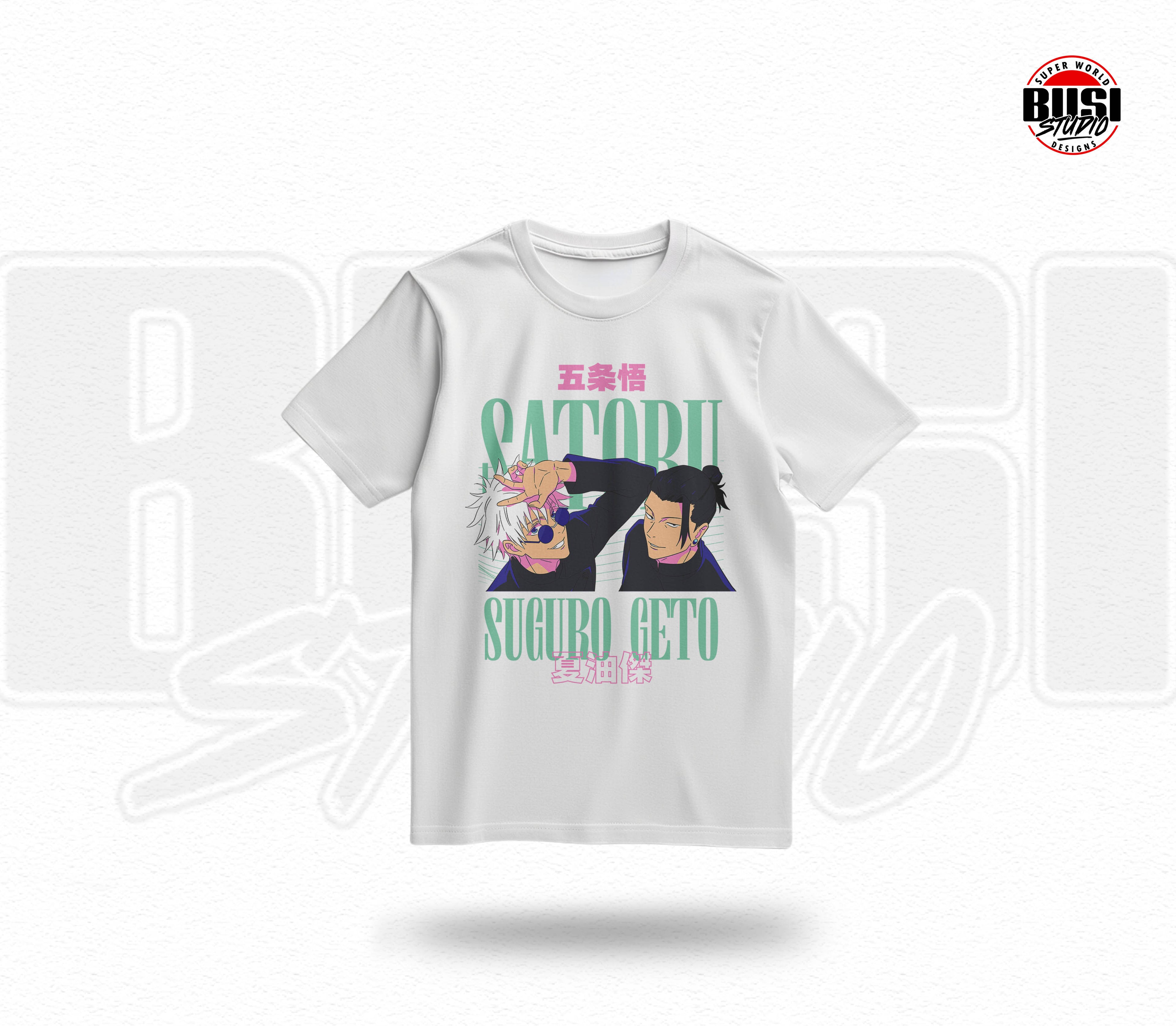 Camiseta Confección Normal | Colección Anime (Gojo y Geto)