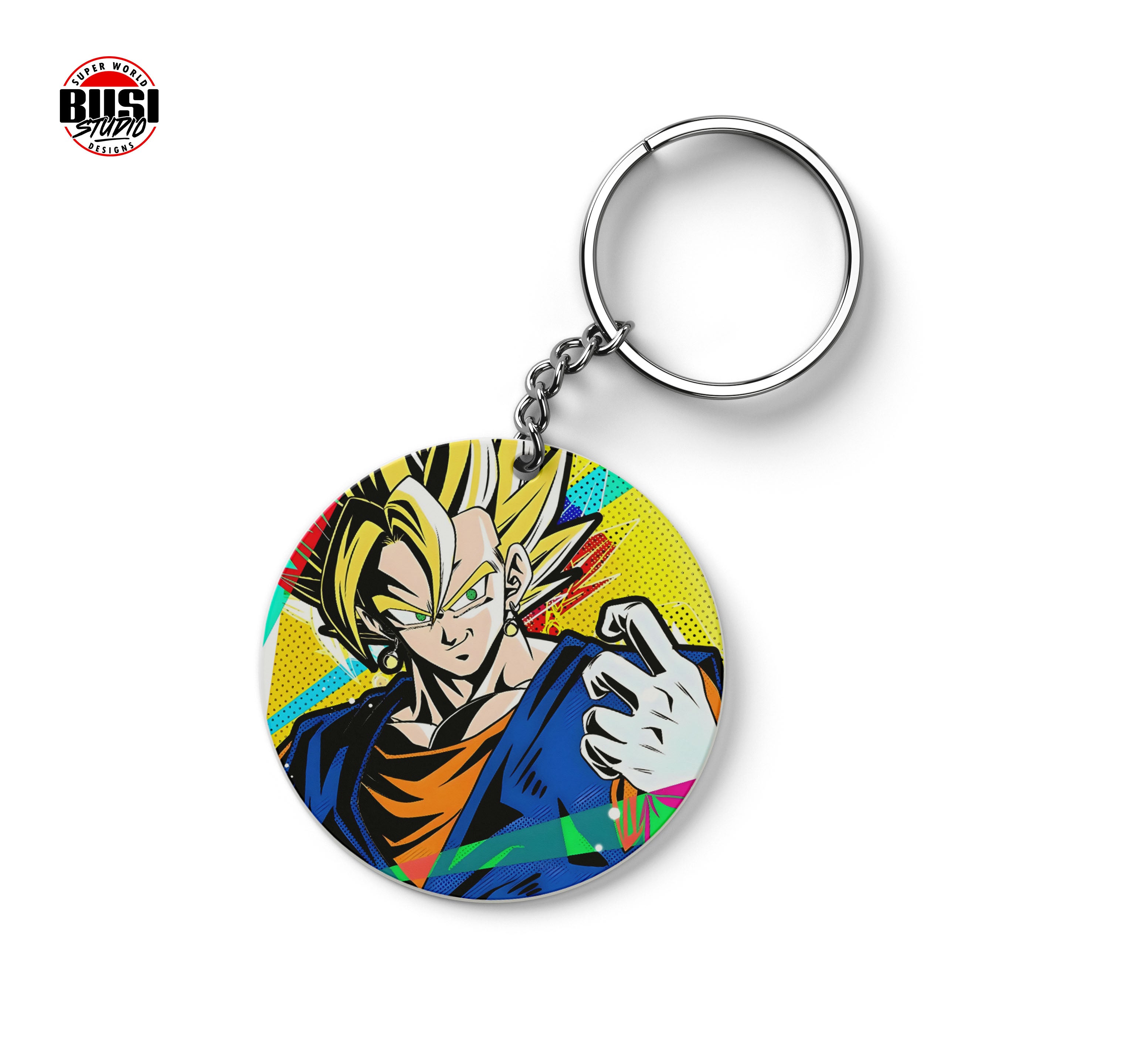 Llavero Metálico Redondo 5x5 cm | Vegito