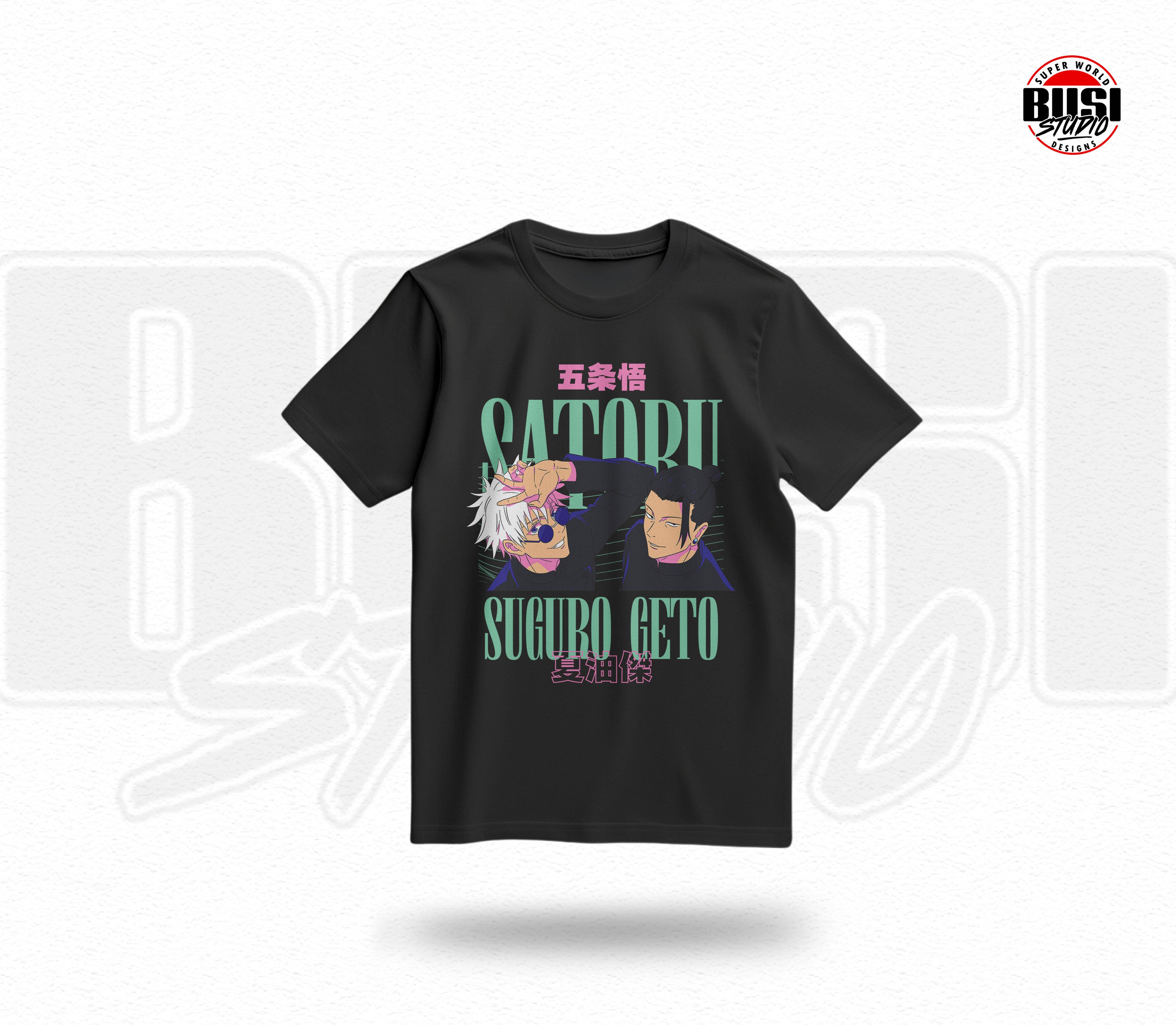Camiseta Confección Normal | Colección Anime (Gojo y Geto)