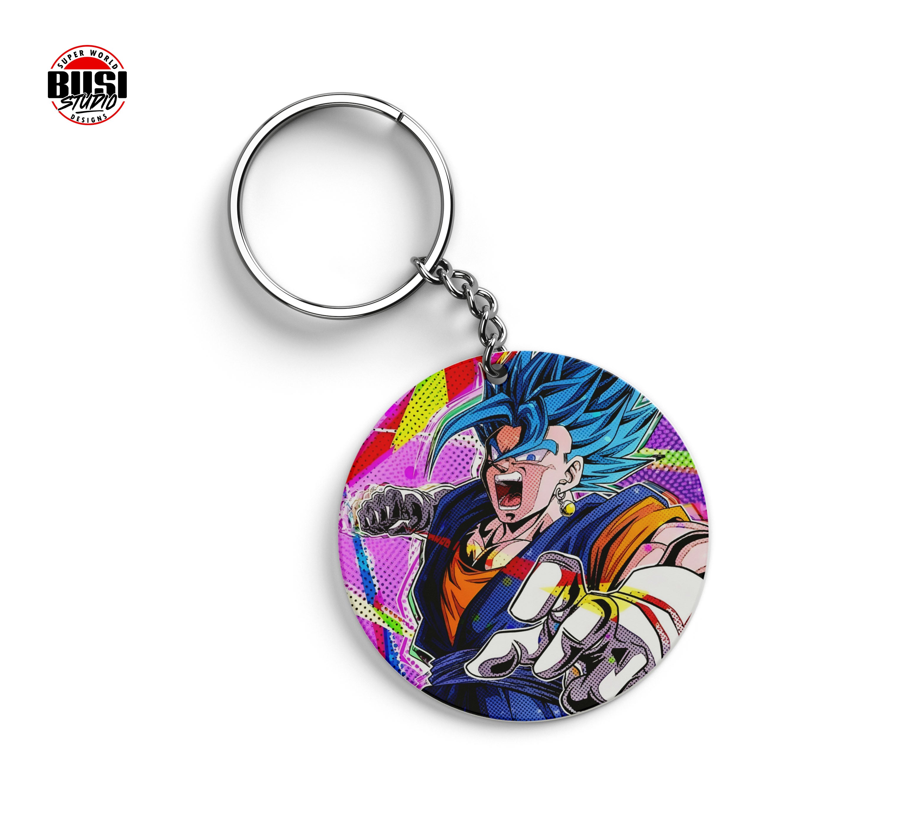 Llavero Metálico Redondo 5x5 cm | Vegito