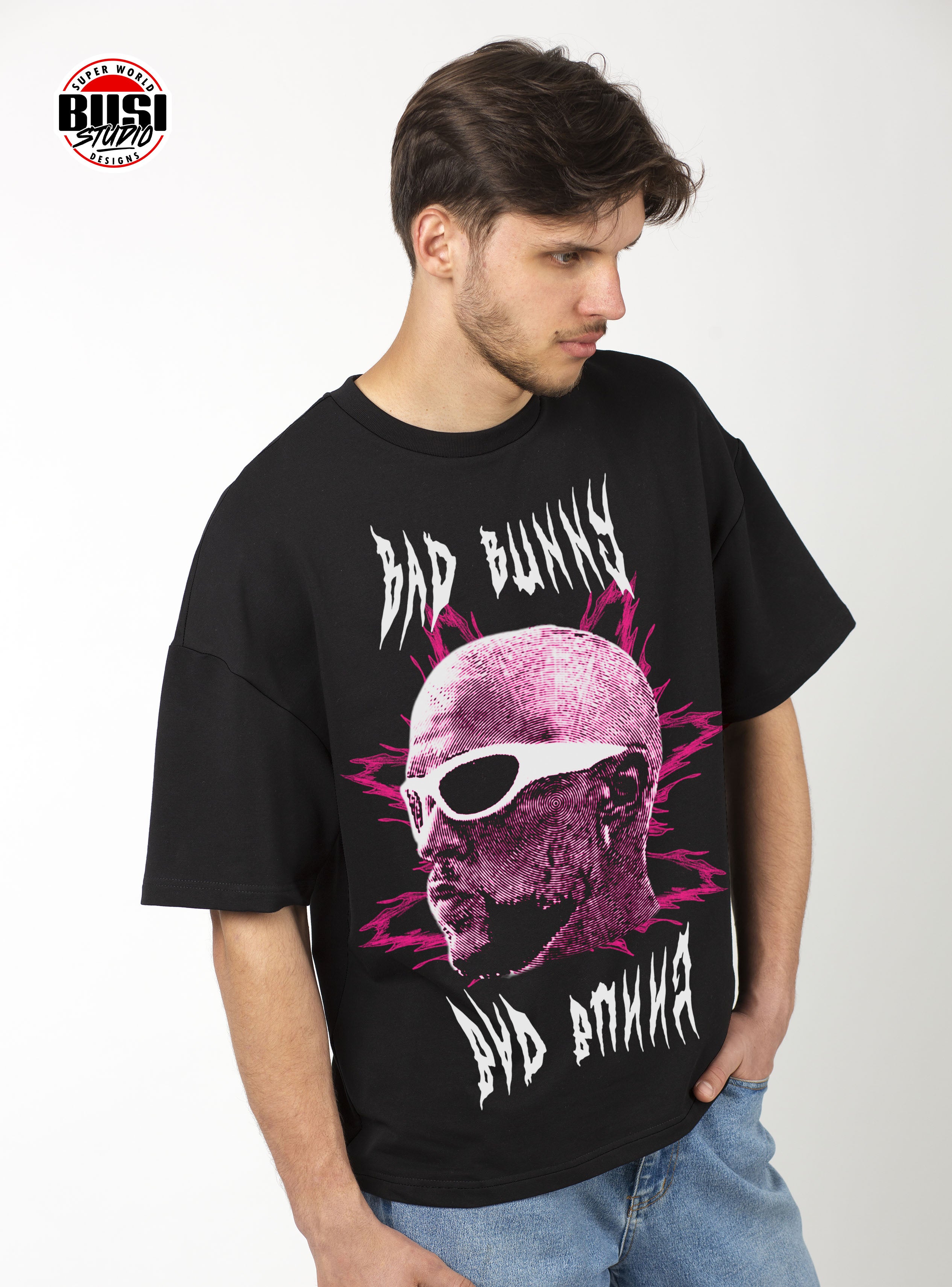 Camiseta Streetwear Fit Oversize Regular | Bad Bunny
