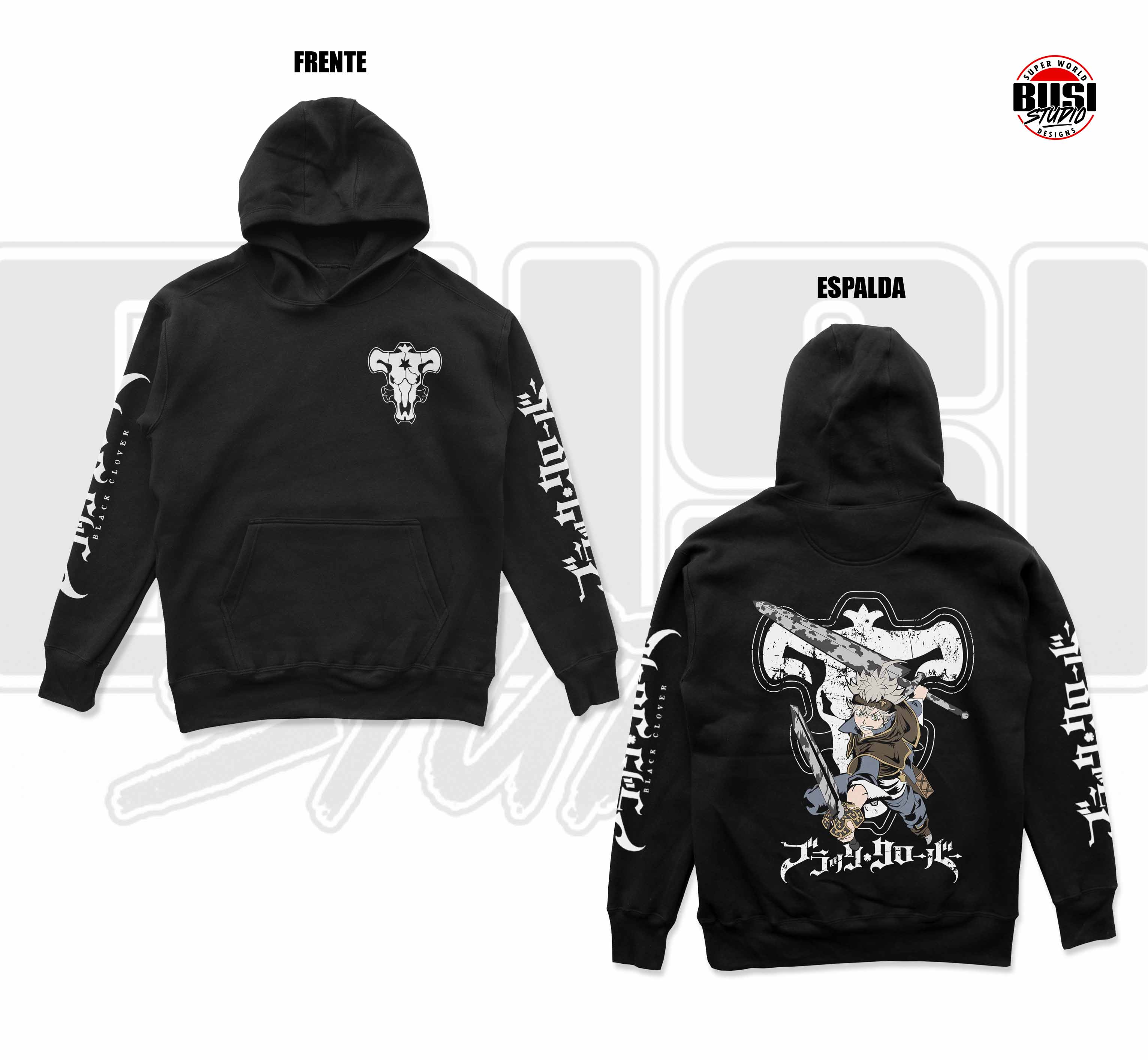 Hoodie con Capucha | Anime Colección Black Clover