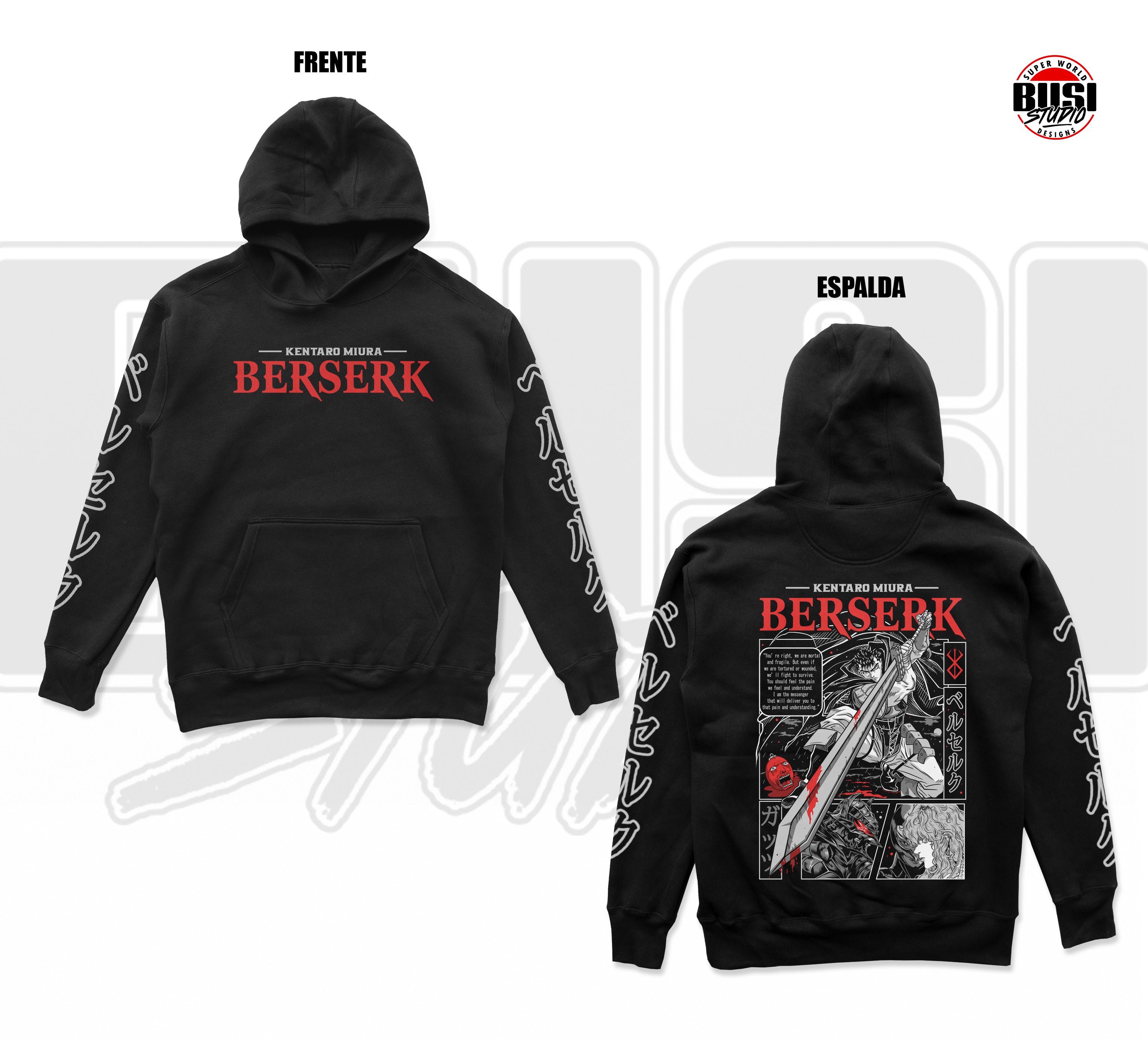 Hoodie con Capucha | Anime Colección Berserk