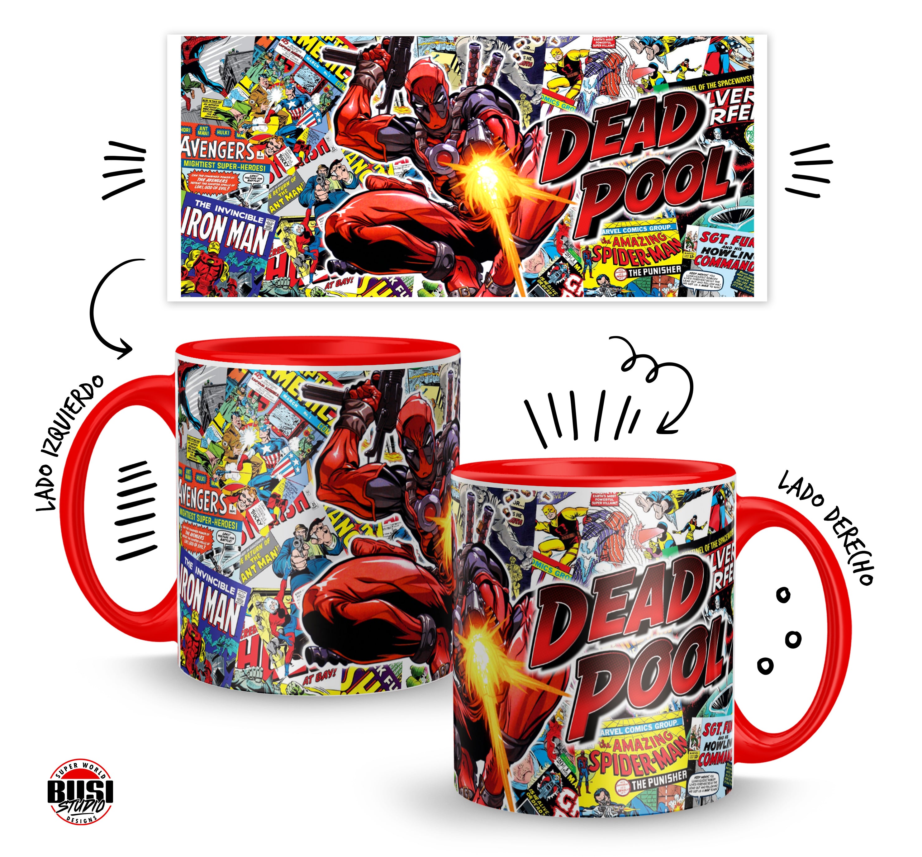 Taza de 11oz | inspirada en Deadpool