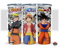 Vaso Tumbler Térmico 15oz y 20oz | Colección Anime (Naruto x Luffy x Goku)