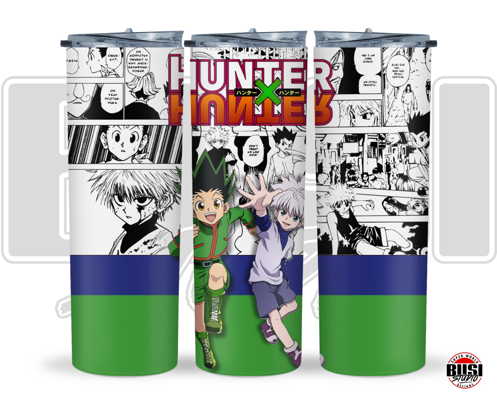 Vaso Tumbler Térmico 15oz y 20oz | Inspirado en Gon X Killua
