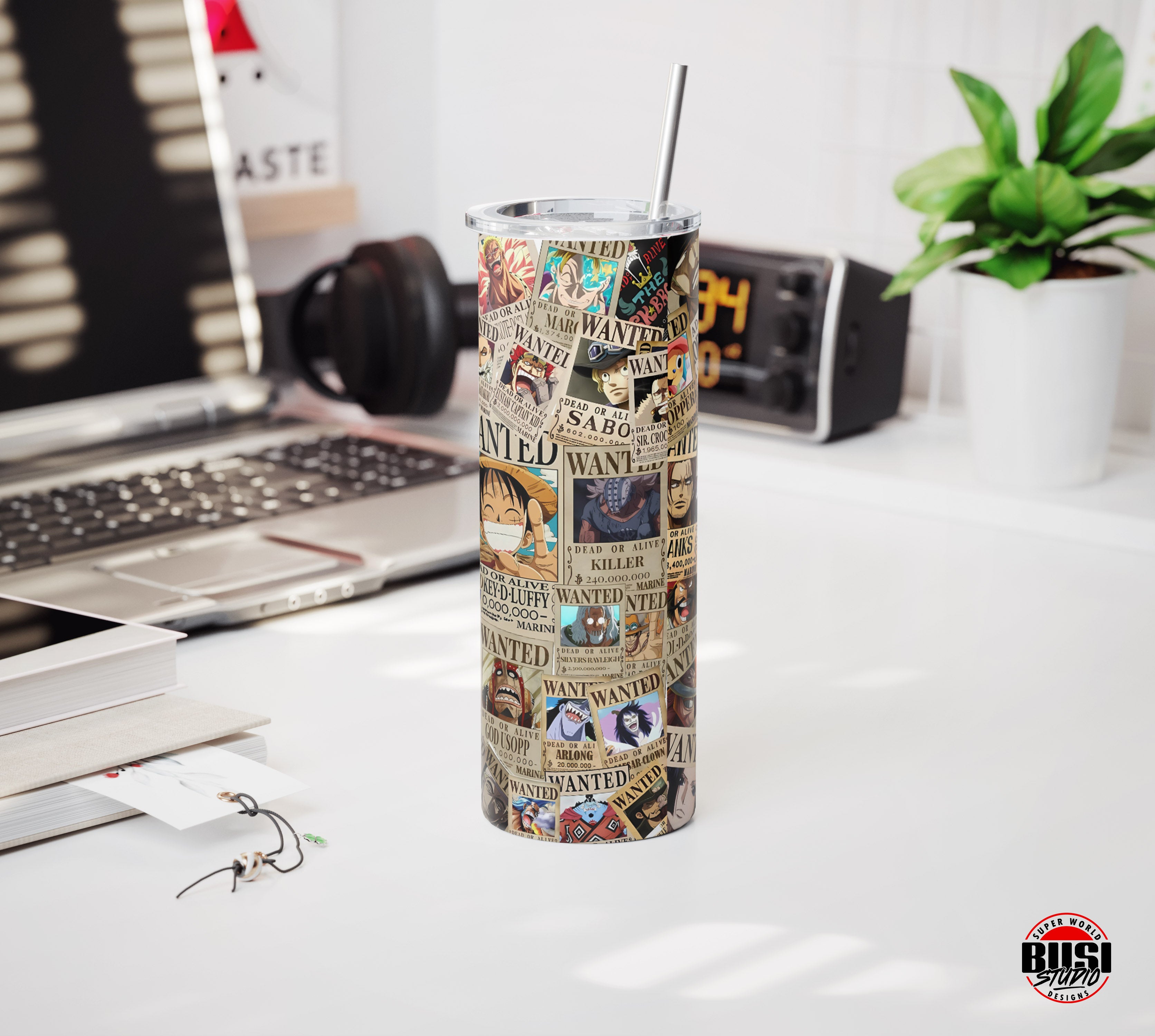 Vaso Tumbler Térmico 15oz y 20oz | Anime Colección Pirata (Wanted)