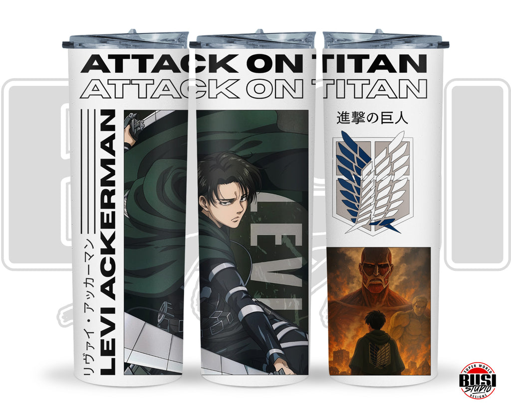 Vaso Tumbler Térmico 15oz y 20oz | Anime Colección Titanes
