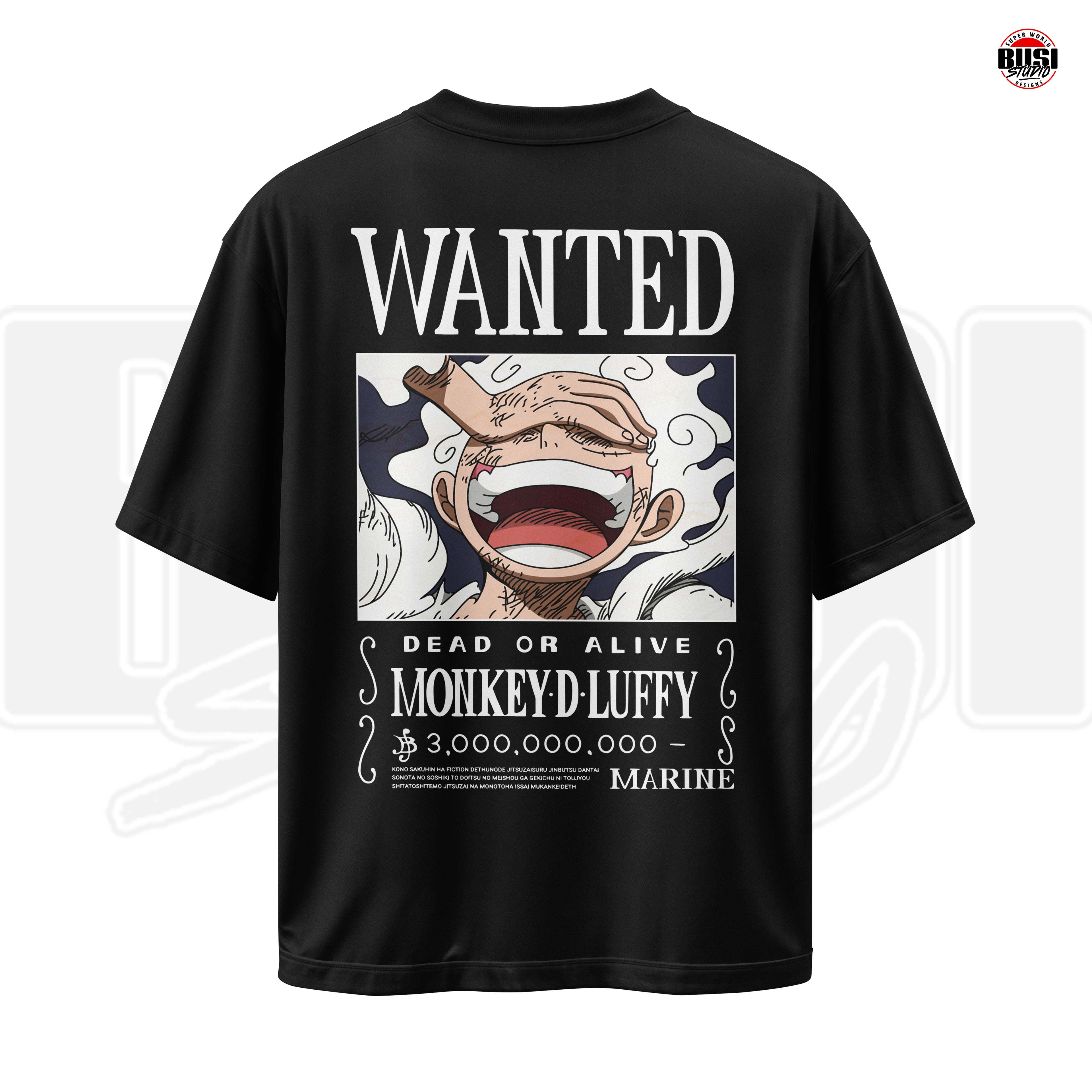 Oversize Premium de Algodón Grueso | Anime Colección Pirata (Wanted)