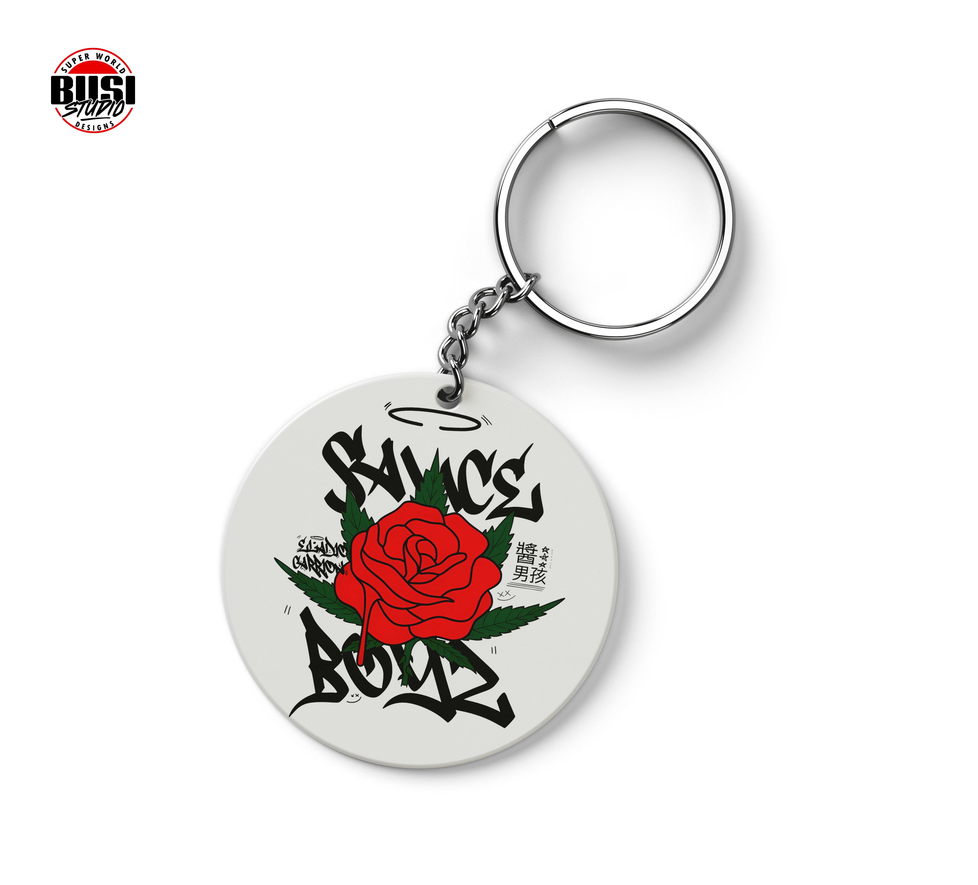 Llavero Metálico Redondo 5x5 cm | Sauce Boyz