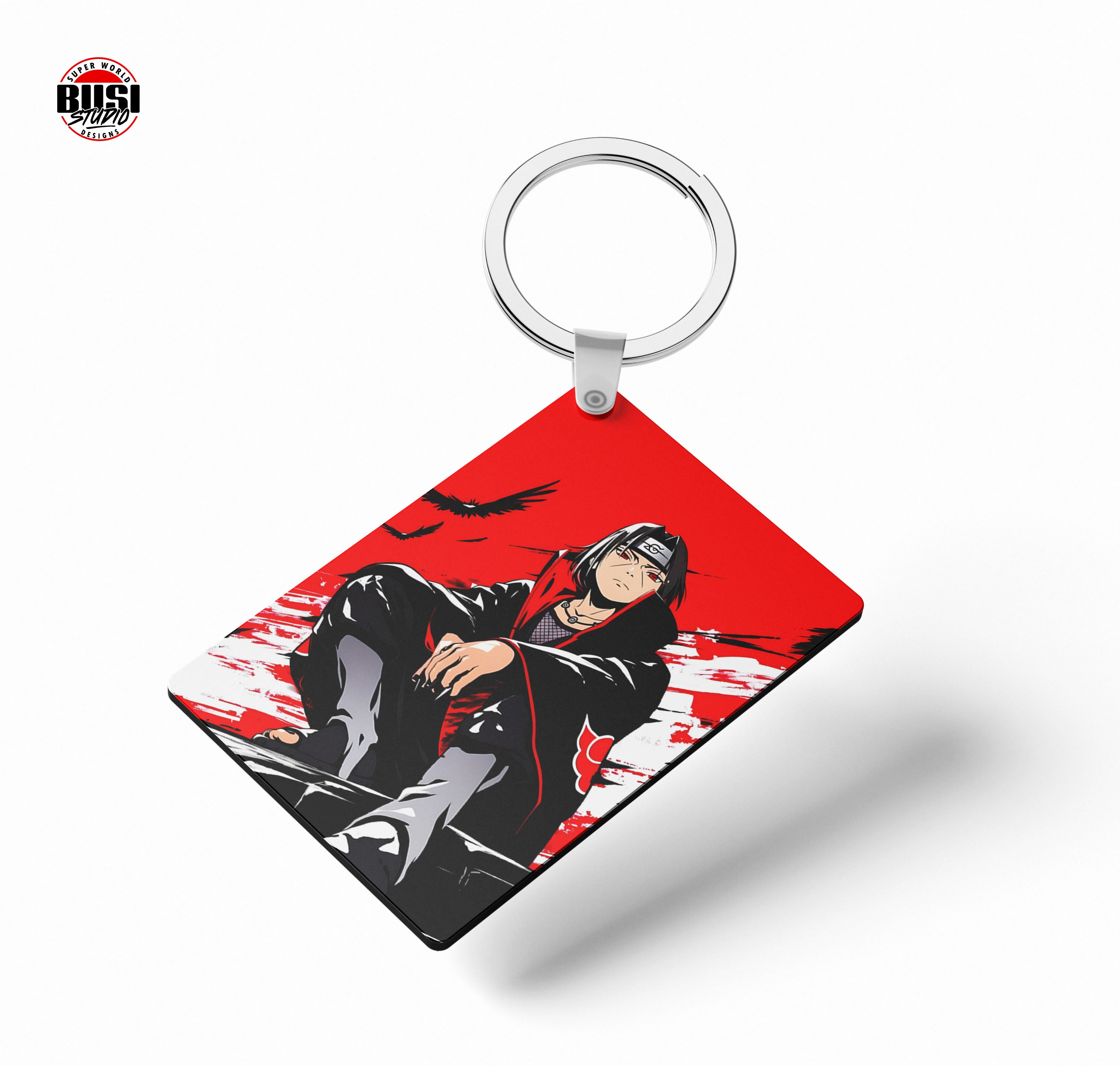 Llavero MDF Doble Cara 6x4 cm | Inspirado Itachi