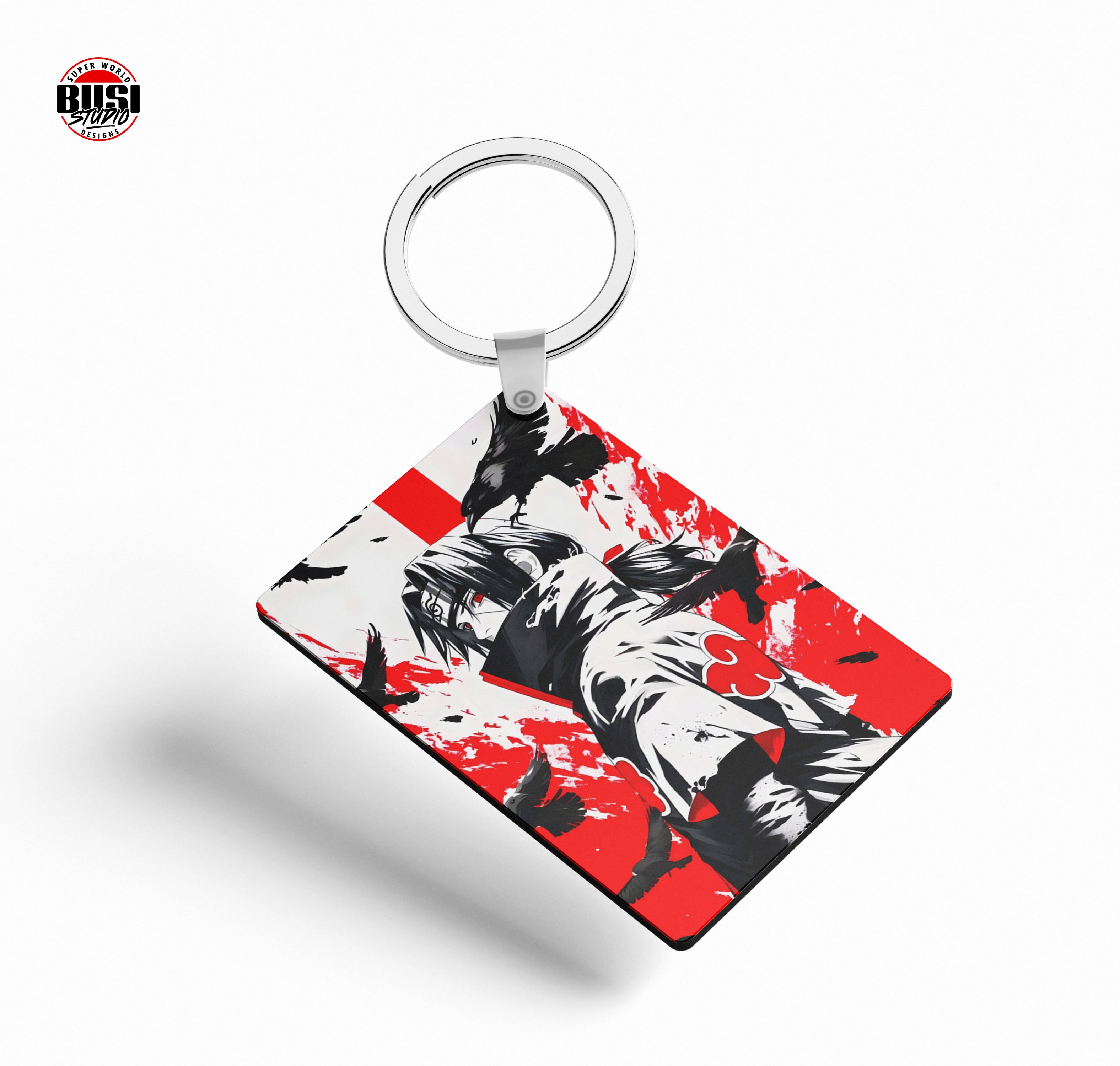 Llavero MDF Doble Cara 6x4 cm | Inspirado Itachi