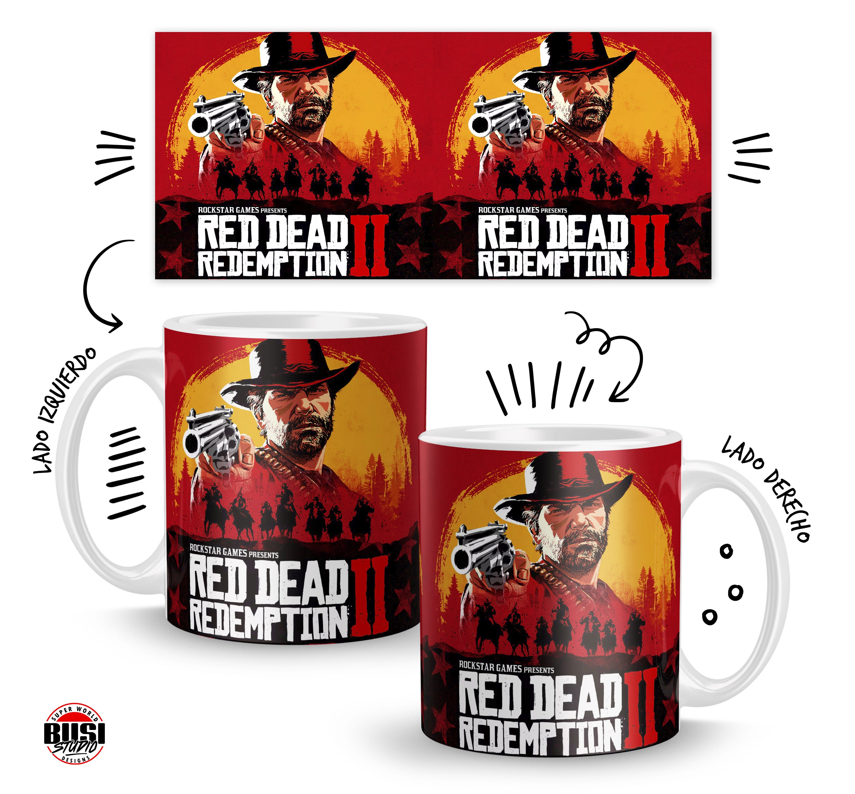 Taza 11oz | Inspirada en Red Dead Redemption