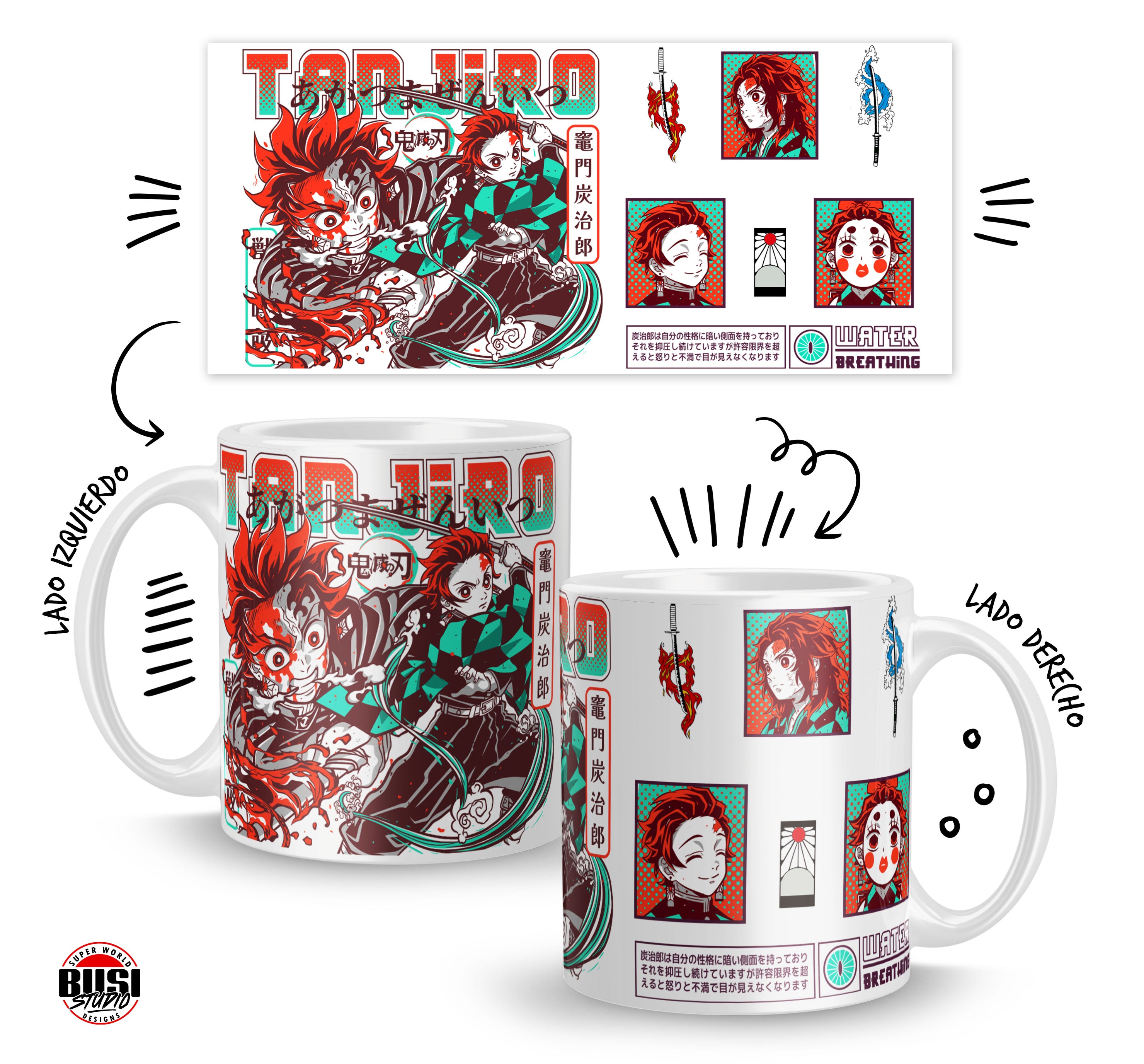 Taza 11oz | Inspirada en Tanjiro