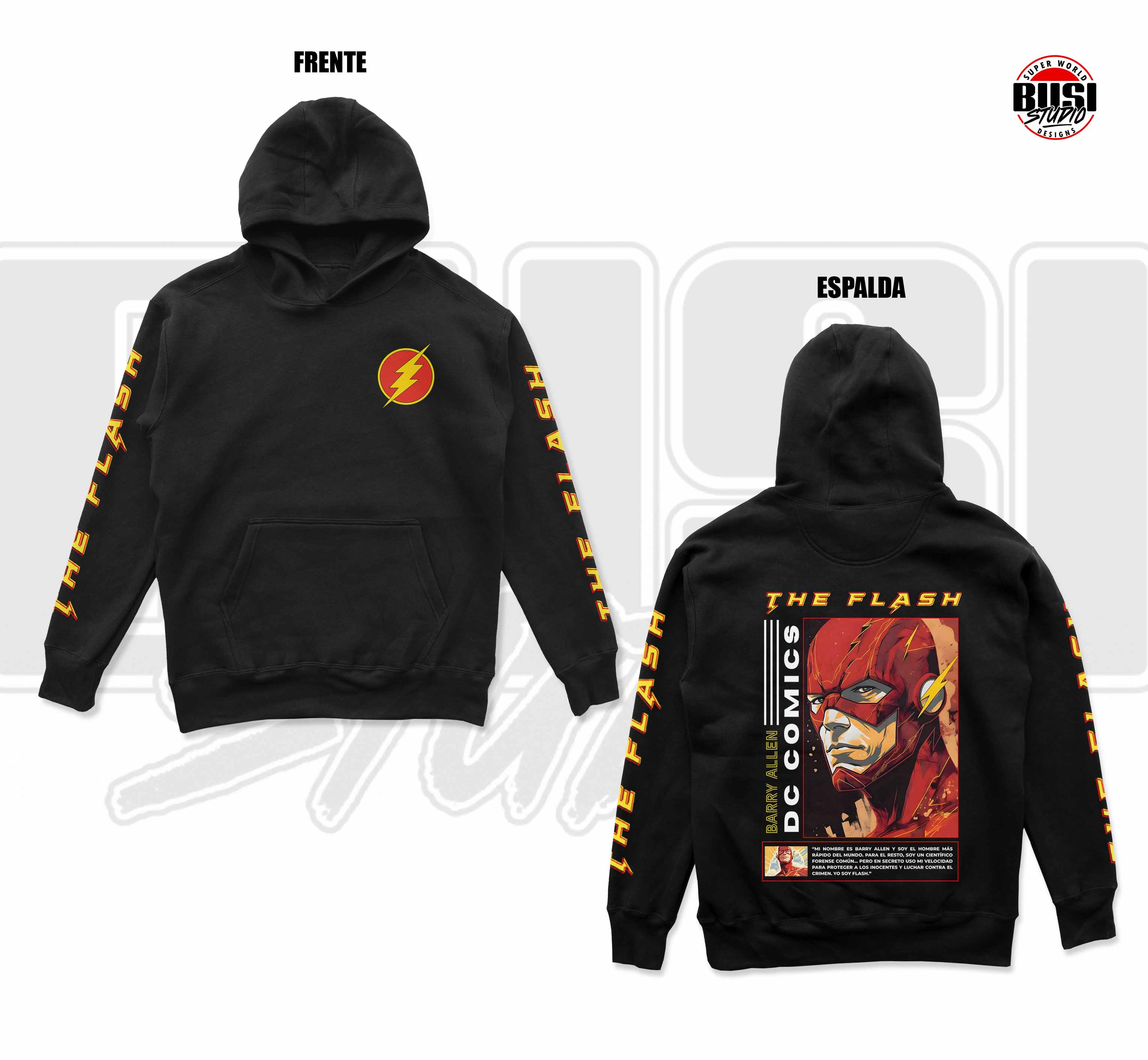 Hoodie con Capucha | Colección Películas Inspirado en Flash