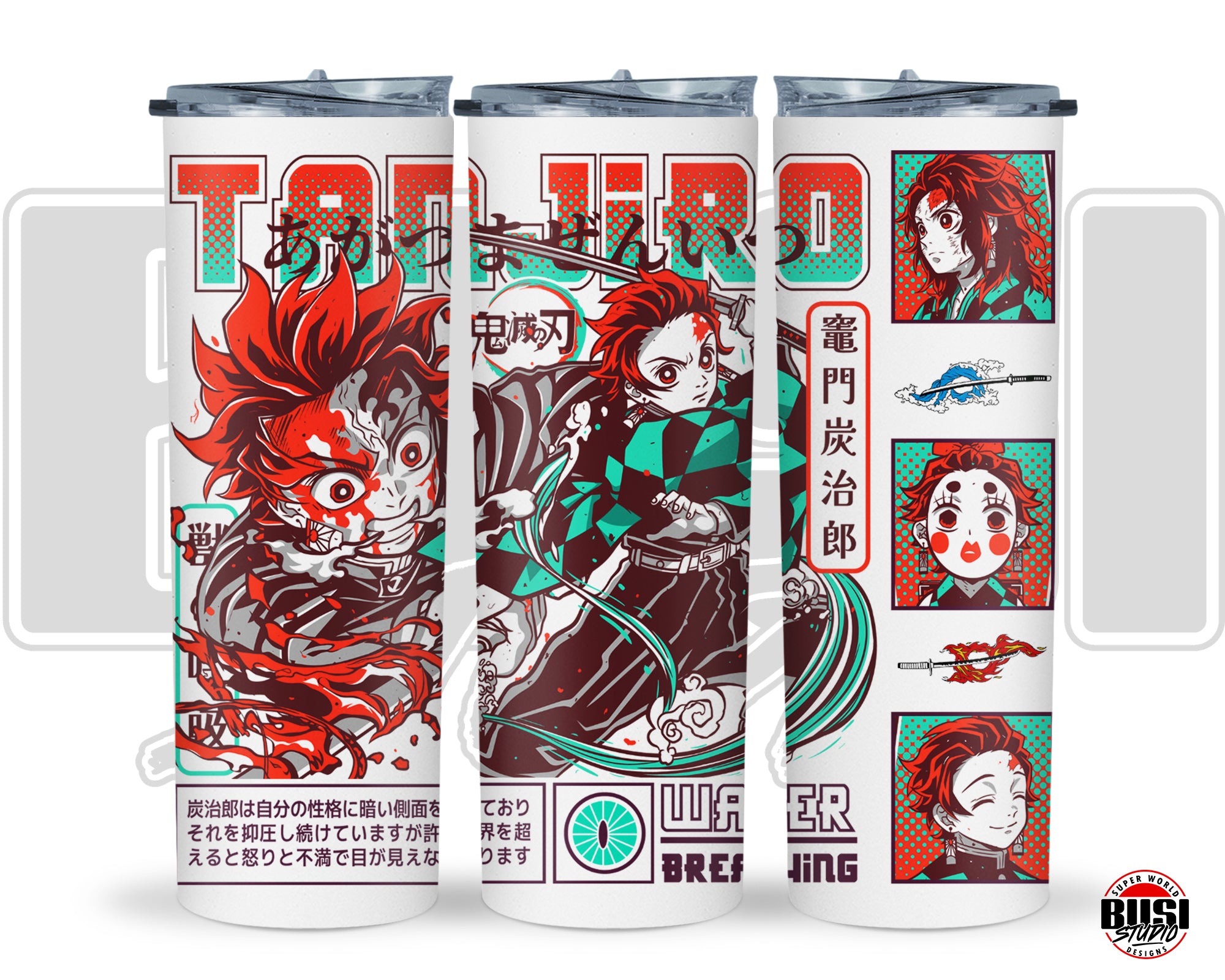 Vaso Tumbler Térmico 15oz y 20oz | Tanjiro